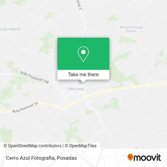 Cerro Azul Fotografia map