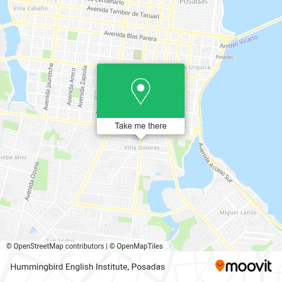 Hummingbird English Institute map