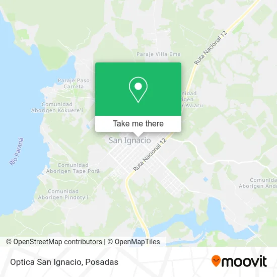 Optica San Ignacio map