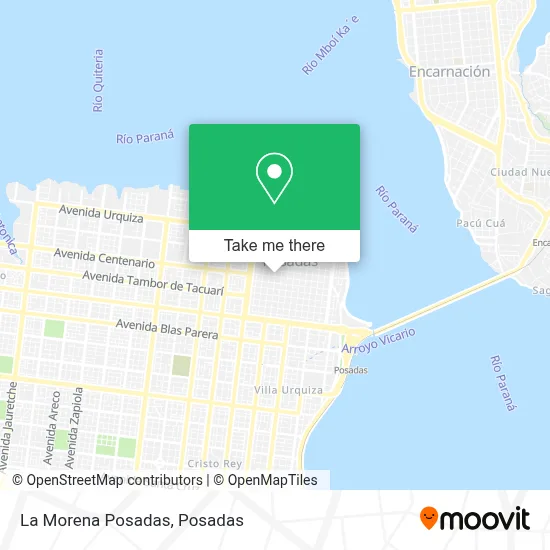 La Morena Posadas map
