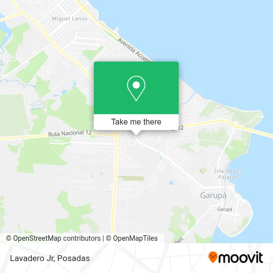 Lavadero Jr map