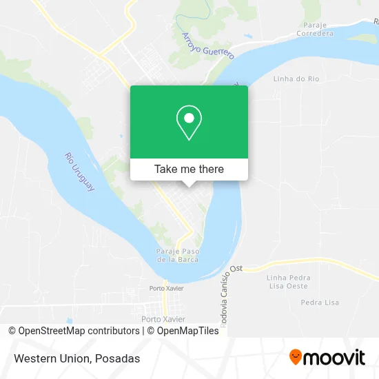 Western Union map