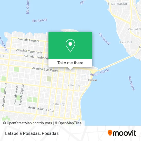 Latabela Posadas map