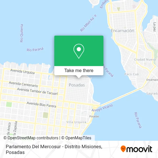 Parlamento Del Mercosur - Distrito Misiones map