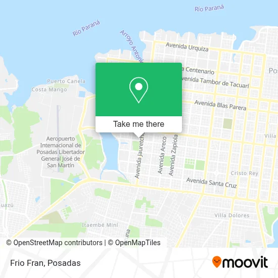 Frio Fran map