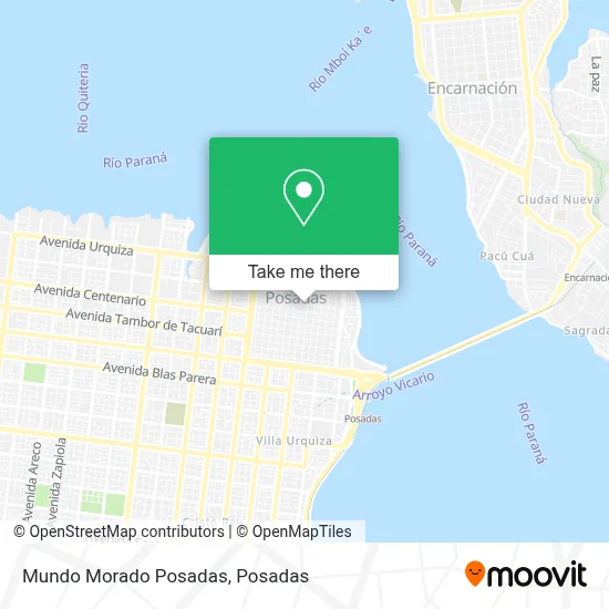 Mundo Morado Posadas map