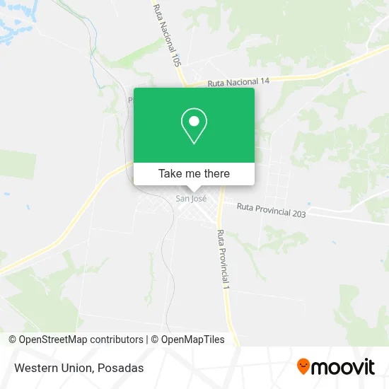 Western Union map