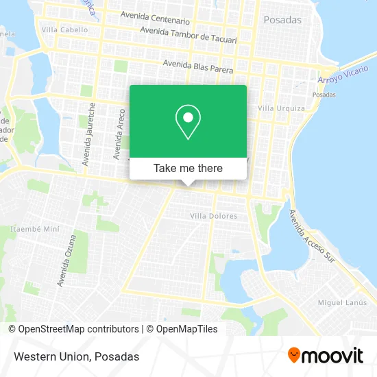 Western Union map