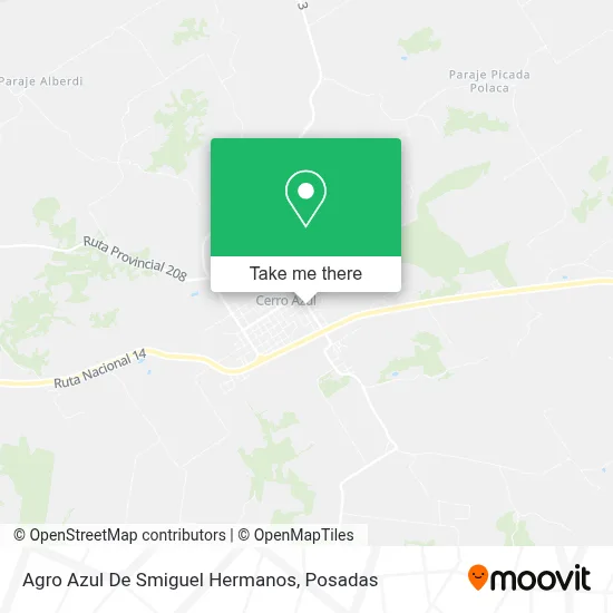 Agro Azul De Smiguel Hermanos map