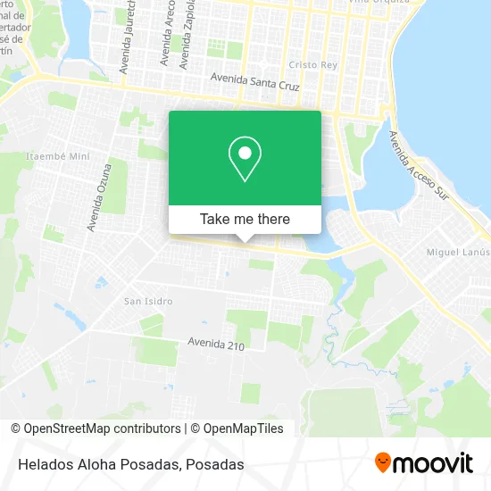 Helados Aloha Posadas map