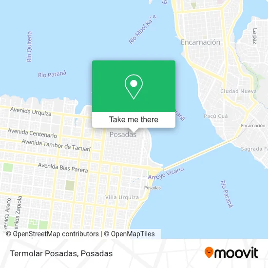 Termolar Posadas map