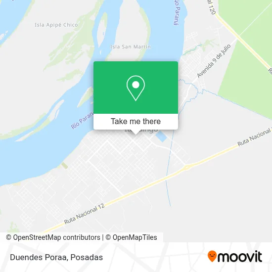 Duendes Poraa map