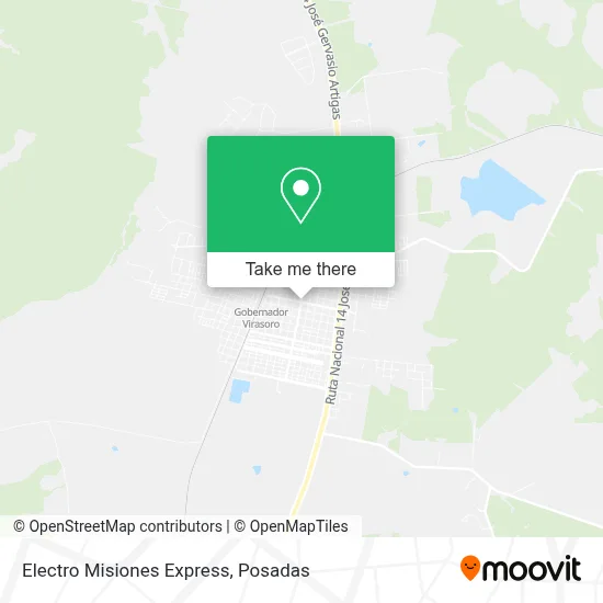 Electro Misiones Express map