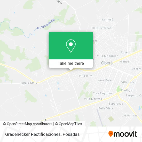 Gradenecker Rectificaciones map