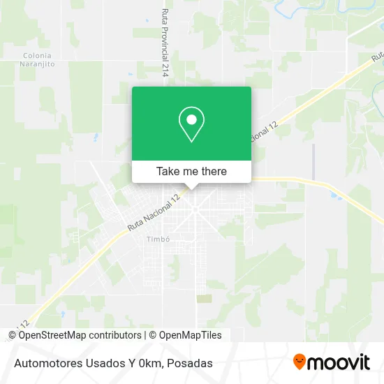 Automotores Usados Y 0km map