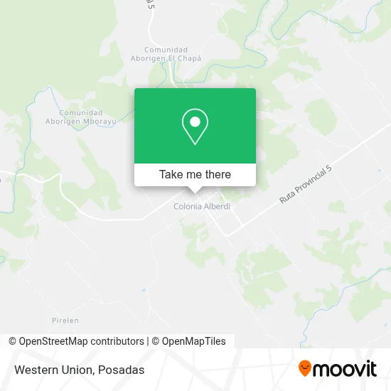 Western Union map