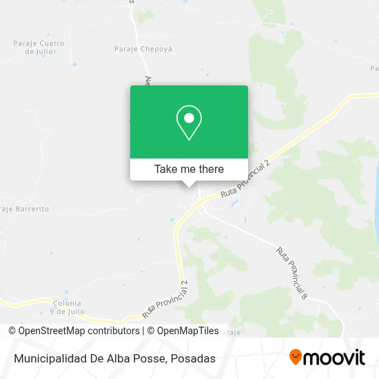 Municipalidad De Alba Posse map