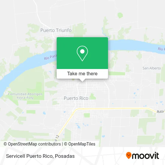 Servicell Puerto Rico map