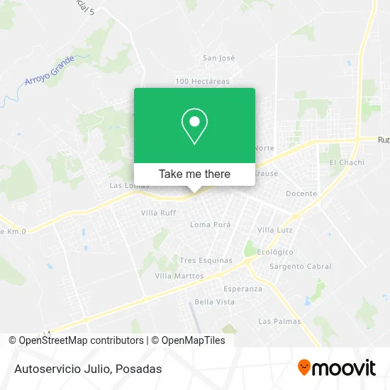 Autoservicio Julio map