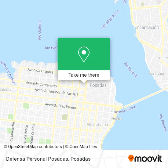 Defensa Personal Posadas map