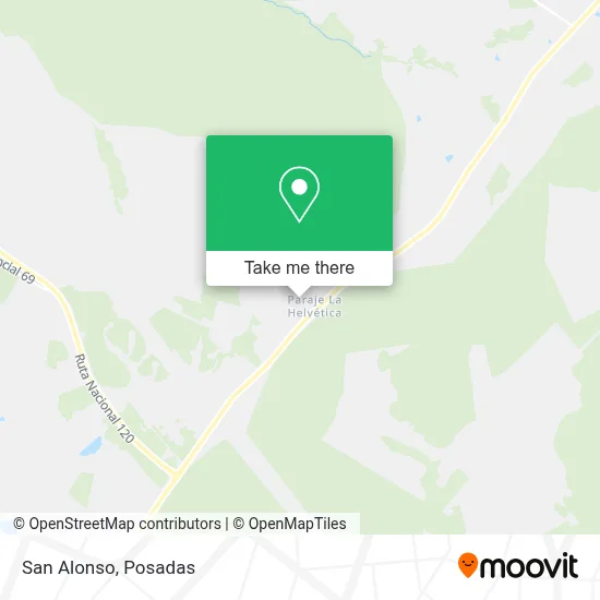 San Alonso map