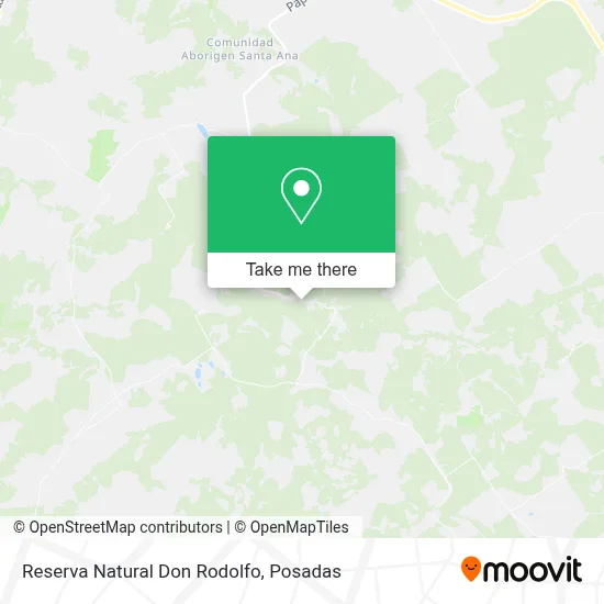 Reserva Natural Don Rodolfo map