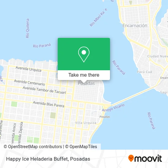 Happy Ice Heladeria Buffet map