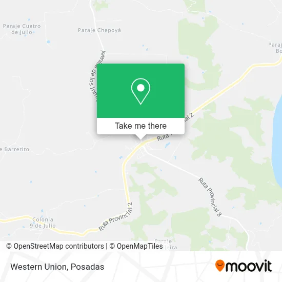 Western Union map