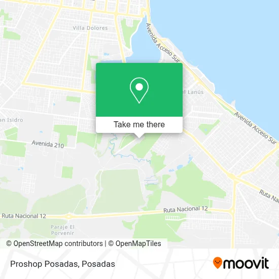 Proshop Posadas map