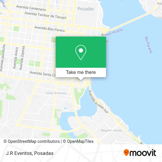 J.R Eventos map