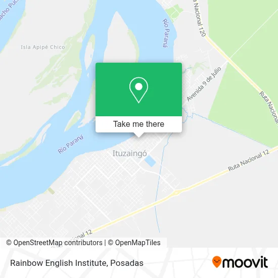 Rainbow English Institute map