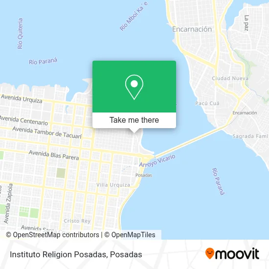 Instituto Religion Posadas map