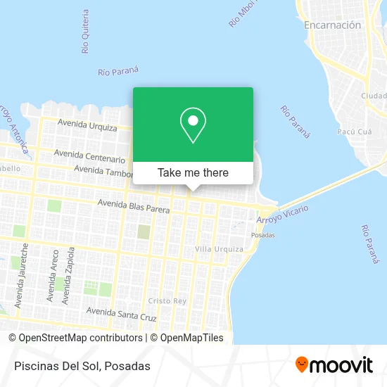Piscinas Del Sol map