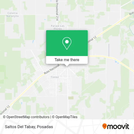 Saltos Del Tabay map