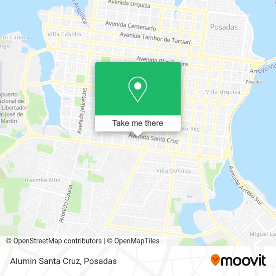 Alumin Santa Cruz map