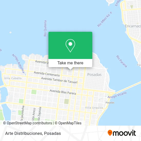 Arte Distribuciones map