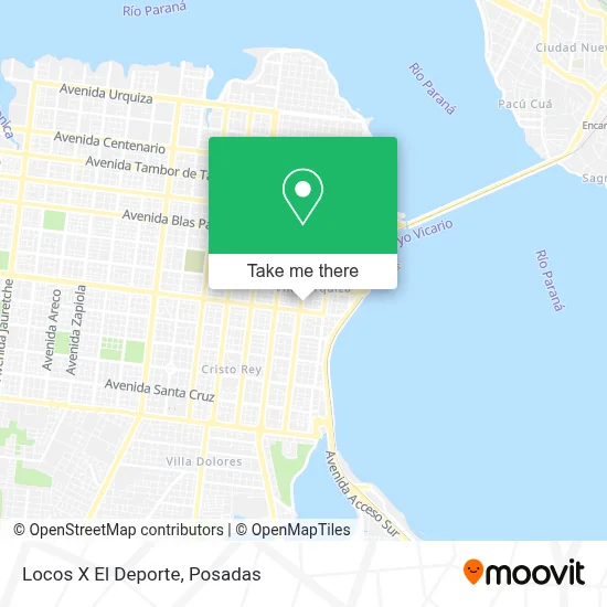 Locos X El Deporte map