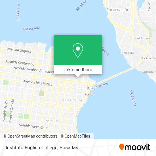 Instituto English College map