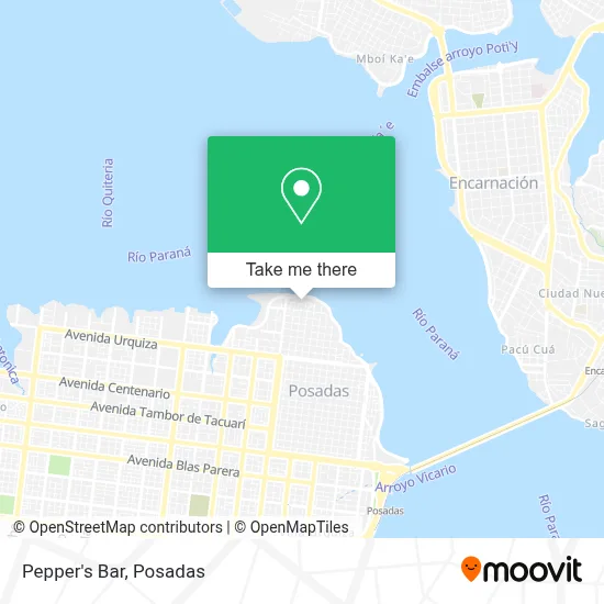Pepper's Bar map