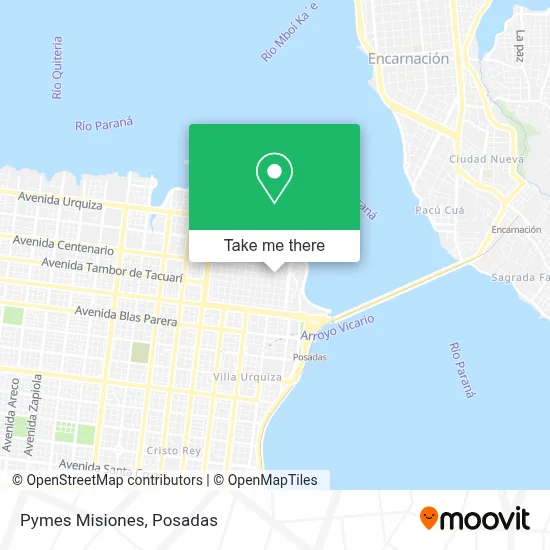Pymes Misiones map