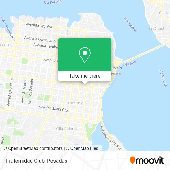 Fraternidad Club map