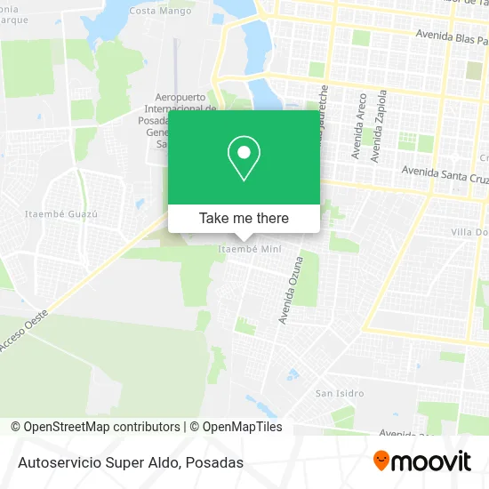 Autoservicio Super Aldo map
