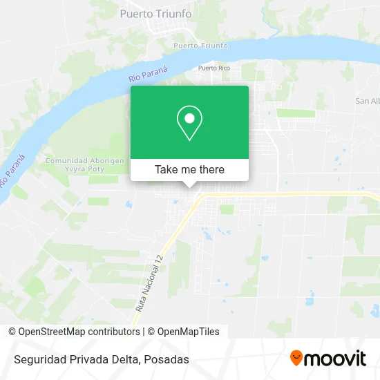 Seguridad Privada Delta map