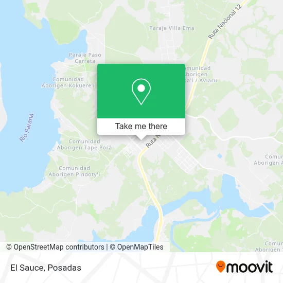 El Sauce map
