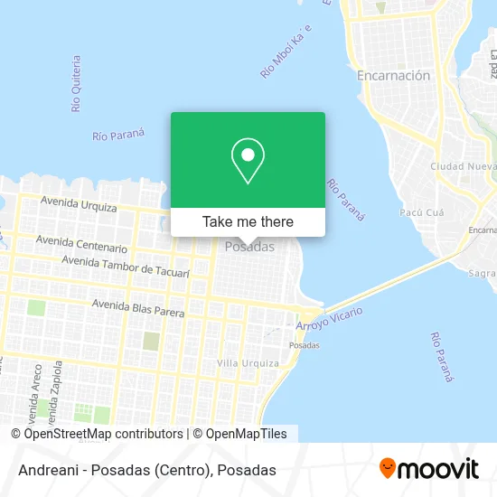 Andreani - Posadas (Centro) map