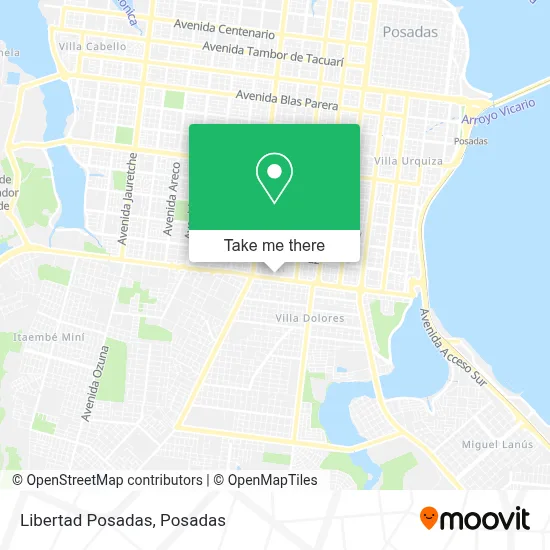 Libertad Posadas map