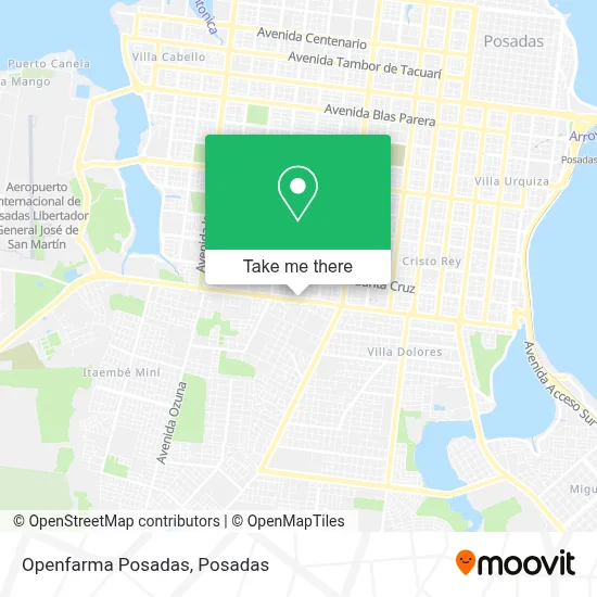 Openfarma Posadas map