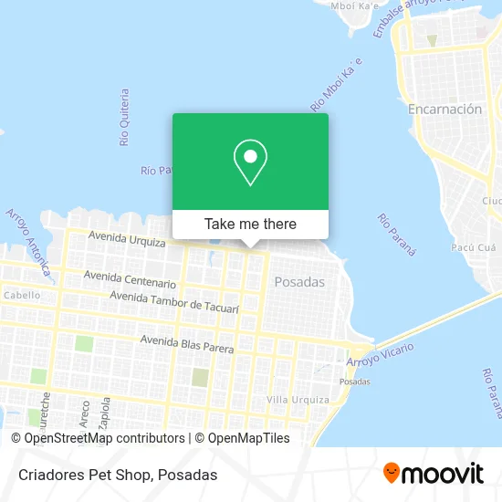 Criadores Pet Shop map