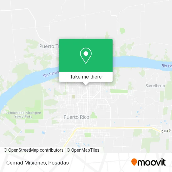 Cemad Misiones map