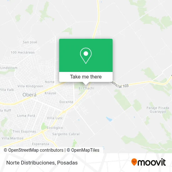 Norte Distribuciones map